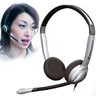 005356 Sennheiser Sh Binaural Noise Cancelling Mic Phone Headset Quick Disconnect