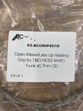 65-acgrip4570 Ac-line Lot 50 Open Weave Grip For Hcs2 4awg Trunk Cable. New Units