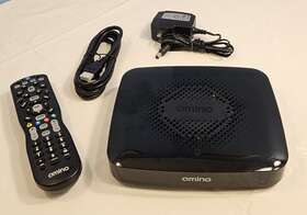 95-880300-07 Amino Kamai 650m Set Top Box With Power Cord And Nova Remote - Tested Working