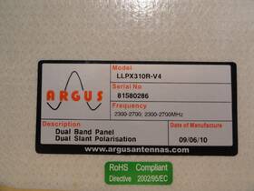 Llpx310r-v4 Argus Dual Band 4 Port Sector Antenna
