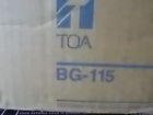 Bg-115 Toa Nib All Purpose Amplifier Channel Mixer Power Amp