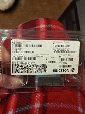 Ftlx8574d3btl-e8 Ericsson New Cpri 10gbase-sr Sfp Mmf