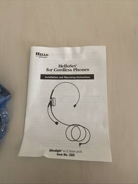3221 Hello Ultra Light Pro Black Headset