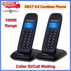 Hb1688-2 Hellobaby Cordless Phone 2 Pack Caller Id Landline Wait Home Office Handset Speakerphone