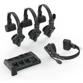 C1-4s Hollyland Solidcom C1 Full-duplex Wireless Intercom System With 4 Headsets