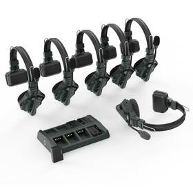 C1-6s Hollyland Solidcom C1 Full-duplex Wireless Intercom System With 6 Headsets