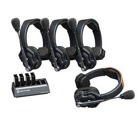 1-ear Hollyland Se-4s Solidcom Se Intercom System With 4x Headsets 2.4ghz Global Version