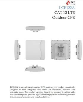 Lce122a Leax Arkivator Telecom New Lte 4g Cpe Outdoor Cat 12 Model Tdd B38/40/41/42/43/48