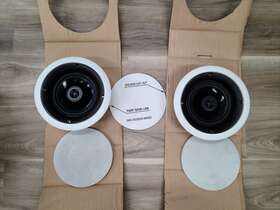 664764-02-v1 Legrand On-q Evoq 1000 6.5 Inch In-ceiling Speakers Pair Paintable Grill And Frame