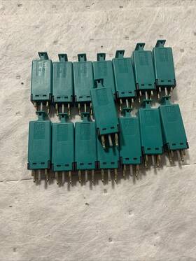 We4b Lucent Western Electric Protector Fuse 5 Pin Module Green Lot Of 15