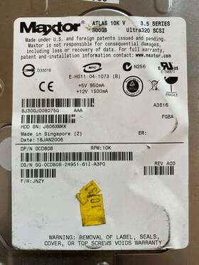 8j300s008075g Maxtor Atlas 300gb 10k 3.5 Inch Sas - Rpm