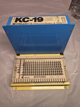 Kc-19 Melco Kx-30 Kts Intercom Rotary Tone M-19 Modular Panel Telephone Collector Item