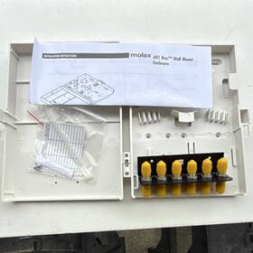 601ms-6st Molex 601 Box Wall Mount Fiber Optic Enclosure 6 Port