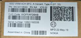 3kc43106aa Nokia 1830 Vwm 4ch Sfc. New