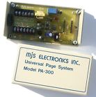 Pa-300 Pa300 Mjs Electronics Inc Universal Page System Model Speaker Audio Amplifier