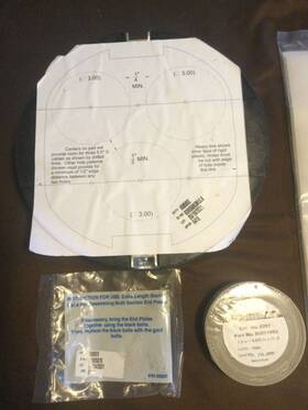 800081098 Preformed Armadillo Drillable End Plate Kit 9.5 Inch Diameter 3-section