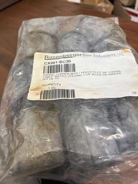 Cx972-bc1436 Rosenberger Site Solutions Llc Barrel Cushion Universal 1-5/8 Inch Hanger Cx981-bc38 Qty10