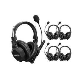 Xtalk-xmax5 Synco Audio Xtalk Xmax 5-person Wireless Intercom System With 5x Dual-ear Headset