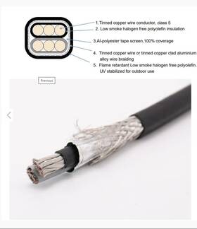 Tfl-492324 Tfl492324 Tfl492324/0 Rru Dc 2 Conductor Power Cable 2x6mm2 2x10awg Uv 1 000 Feet