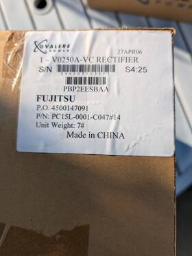 Pbp2eesbaa Valere New In Box Eltek 250a Rectifier Module