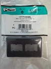 Box Of 10 Panduit CFFPHM4BL Portmini Com Furniture Faceplate Black. Fixed Price $49.99.