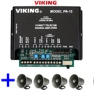 Viking PA-15 Paging Amplifier System And Loud Ringer + 4 25AE 8 Ohm Horn Bundle. Fixed Price $303.49.