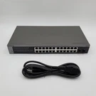 Netgear 24-PORT Gigabit Ethernet Smart Switch GS724T-600NAS. Fixed Price $65.93.