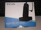 V7 HSW100-1N Wireless Office Dect Headset, Noise Cancelling, Mute-button. Fixed Price $45.00.