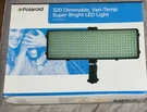 Polaroid PLLED320 Dimmable Vari-temp Super Bright Light W/ Case. Fixed Price $35.00.