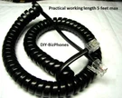 2-PACK Handset Cord Panasonic Kx Ut-series Phone UT136 UT248 UTG200 Black 9FT. Fixed Price $9.49.
