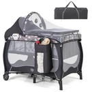 Portable 4-IN-1 Babyplayard Nursery Center Bassinet W/music Box Canopy &. Fixed Price $99.99.