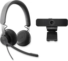 Logitech Zone Teams Wired Noise Cancelling On-ear Headset With C925E Webcam. Fixed Price $49.54.