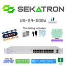 Ubiquiti Unifi Switch US-24-500W 24PORT Managed Poe+ Gigabit Fastship. Fixed Price $449.00.