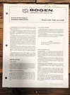 Bogen Model C35B C60B C100B Amplifier Owners / User Manual *original*. Fixed Price $19.97.