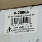 Valcom V-2006A Six Zone Speaker Control Unit. Fixed Price $100.00.