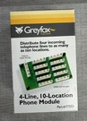 Greyfox 4-LINE, 10-LOCATION Phone Module Part# F7553 New Box. Fixed Price $6.80.