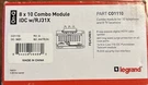Legrand On-q 8X10 Combo Module 110 Idc Punch Down With RJ31X. Fixed Price $19.99.