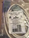 Leviton Category 5 Patch Cord 110 Connector No 410P4-PO3 Feet Long. Fixed Price $25.10.
