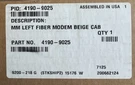 Simplex 4190-9025 Fiber Optic Left Modem Mm Beige Cabinet. Fixed Price $450.00.