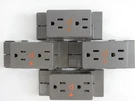 4X Herman Miller Panel System Type A1311.D Duplex Cubical Receptacle. Fixed Price $35.00.
