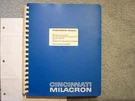 Book Cincinnati Milacron Programming Manual 20 32 40 Retro Fit Hydro-tel Mill. Fixed Price $84.00.
