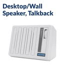Valcom 762 White Talkback Desktop Speaker. Fixed Price $39.50.