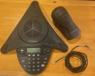 Polycom SOUNDSTATION2 2201-16200-601 W/ Wall Module 2201-16020-601, Cable. Fixed Price $9.50.