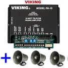 Viking PA-15 Paging Amplifier System And Loud Ringer + 3 25AE 8 Ohm Horn Bundle. Fixed Price $276.95.