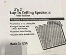Valcom V-9022A-2 White Lay-in Ceiling Speakers With Backbox. Fixed Price $128.80.