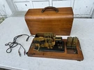 J Bunnell Railway Telegraph Receiver Station Pen Register Original Wood Case. Fixed Price $495.00.