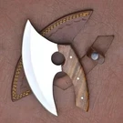 Handmade Viking Pizza Axe W/ Leather Sheath Ashwood Handle Stainless Blade. Fixed Price $38.05.