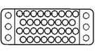 Te Amp Tyco 200838-2 Connector 34 Position Block V.35. Fixed Price $15.00.