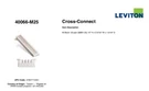 Leviton 40066-M25 Cross-connect Block. Fixed Price $15.00.