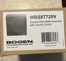 Bogen Communications WBS8T725V Speaker Wall Baffle Assembly W/ Volume Control. Fixed Price $55.00.